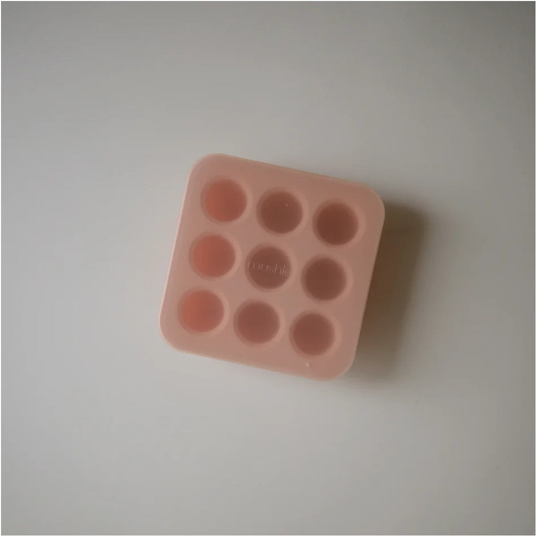 Mushie Fresh Food Feeder Freezer Tray - Blush - Perfect Portions for Homemade Baby Food
